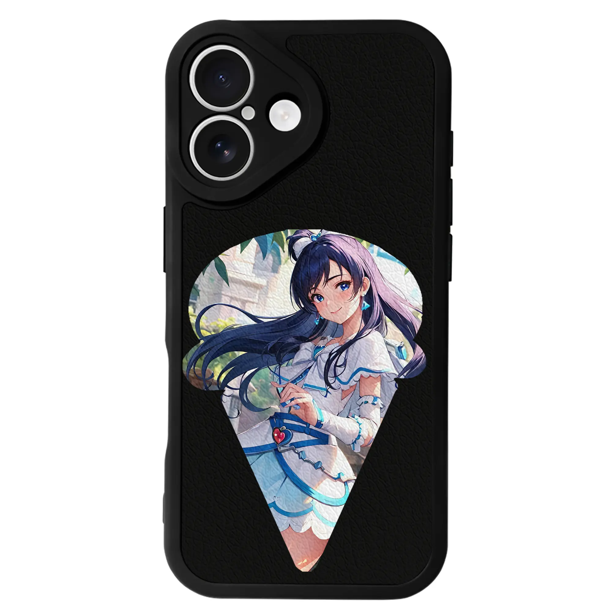 プリキュア グッズ,雪城ほのか - IPhone 16シリーズ対応 ・ シリコンスマホケース ・ レザー調 ・ 高精度フィット ・ 耐衝撃 ・ ワイヤレス充電対応 ・ 精密カット